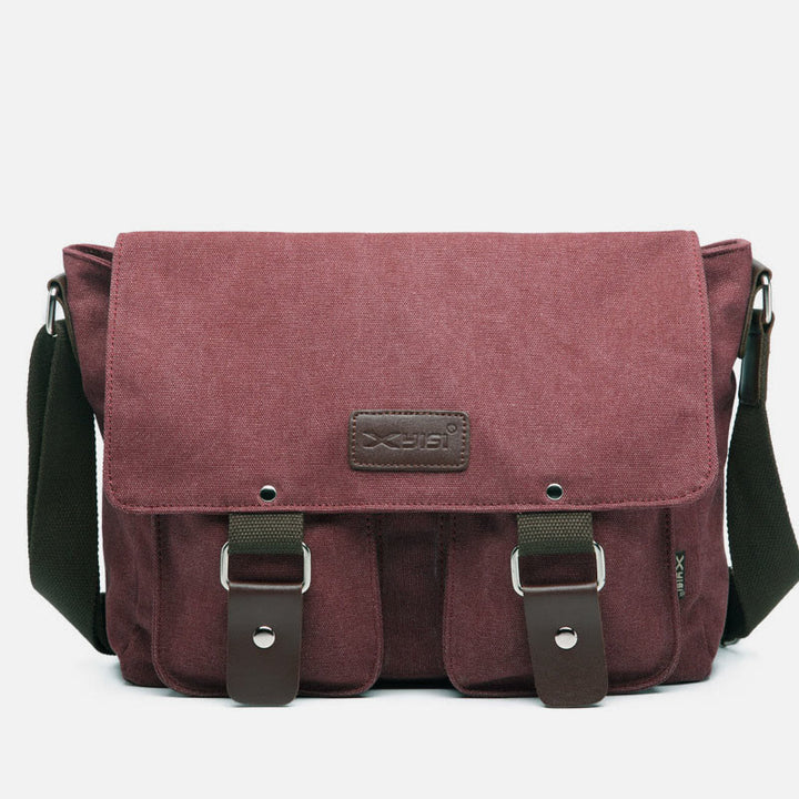 Messenger Bag for Men Large Capacity Casual Canvas Shoulder Bag
