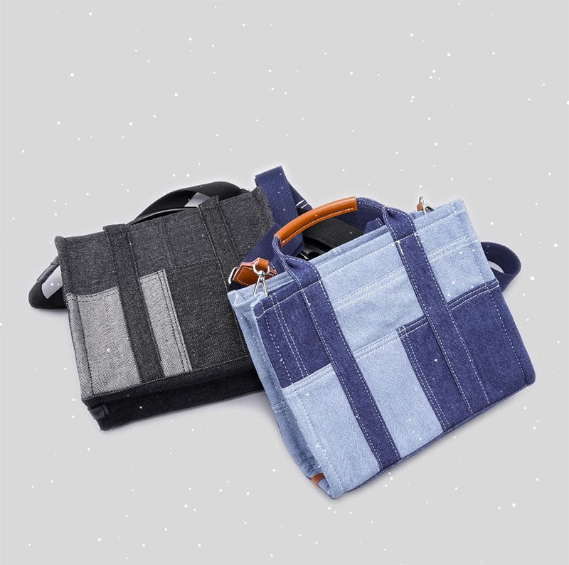 Fashion Women Handbags and Purse Ladies Denim Mini Tote Satchel