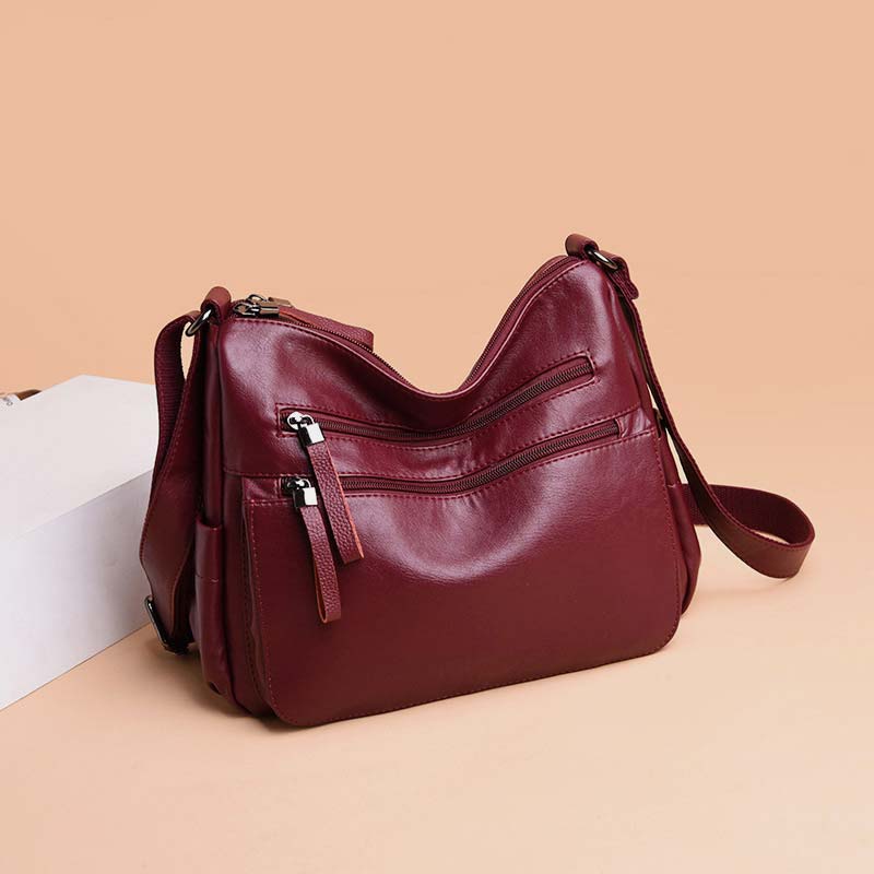 Retro Style Multi-Pocket Large Crossbody Bag - image 4