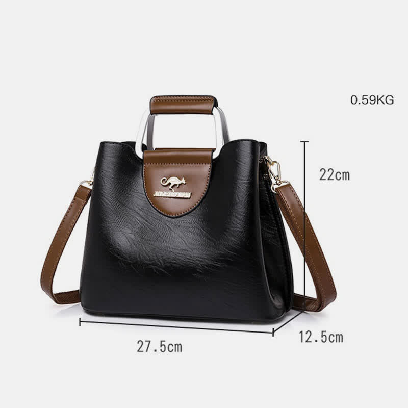 Women Leather Designer Handbag Top Handle Satchel Ladies Crossbody Shoulder Bag