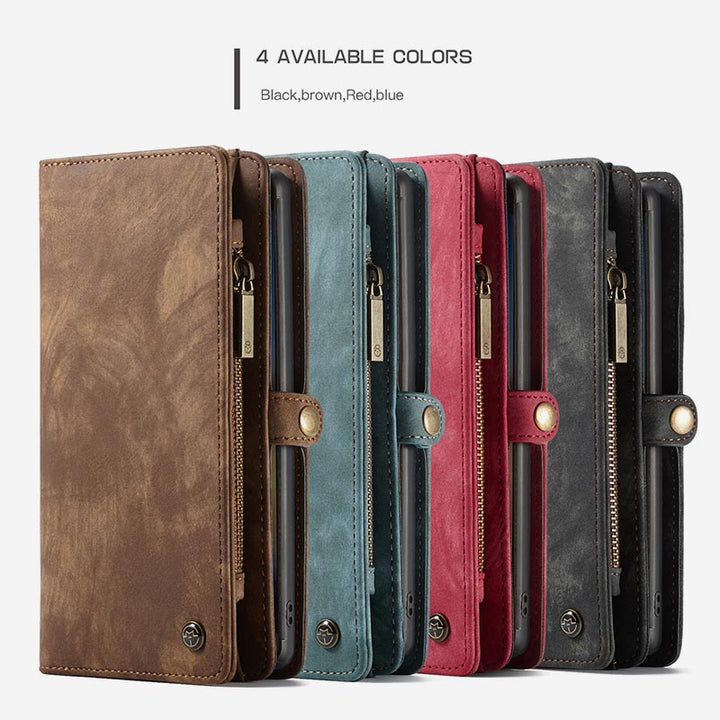 Retro Leather Wallet Phone Bag for iPhone & Samsung &Huawei with Multi-Slot