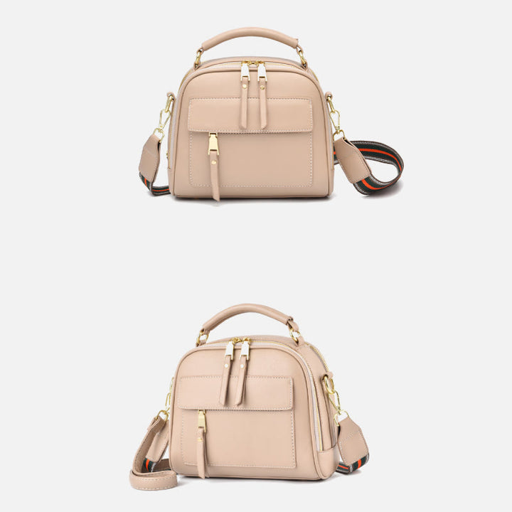 Vegan Leather Purse For Women Classic Top-Handle Bag