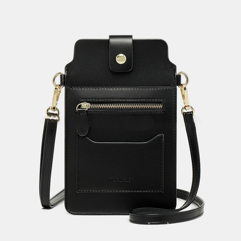 Elegant Crossbody Phone Bag With Touch Screen - Black - image 18