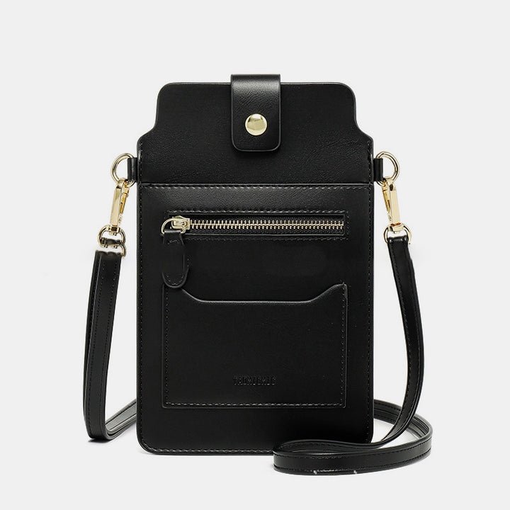 Elegant Crossbody Phone Bag With Touch Screen - Black - image 18