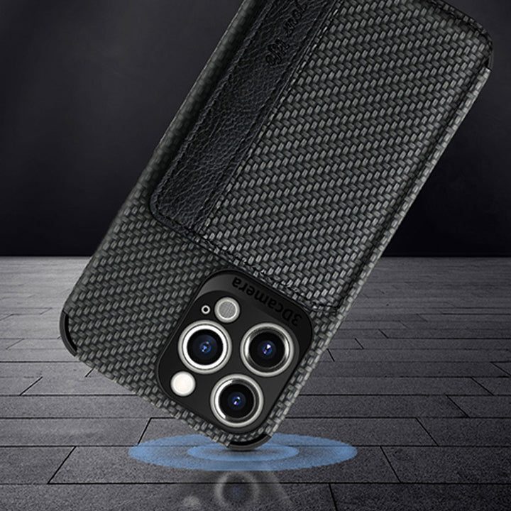 RFID Blocking Phone Case Wallet with Card Holder Kickstand for iPhone