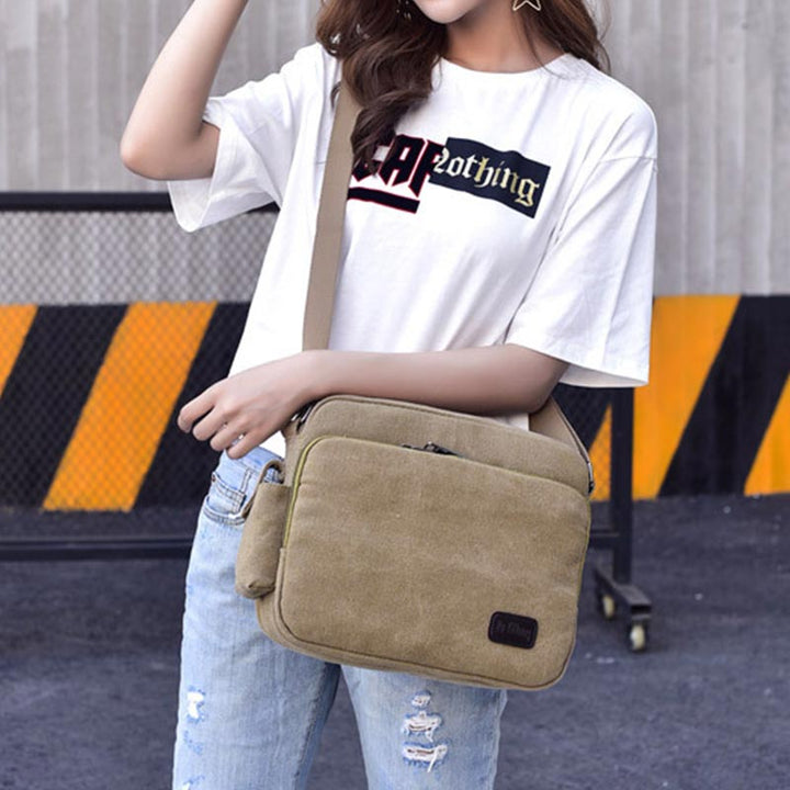 Large Capacity British Style Vintage Messenger Bag