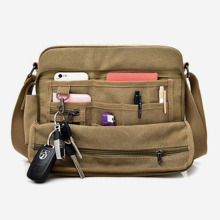 Large Capacity British Style Vintage Messenger Bag