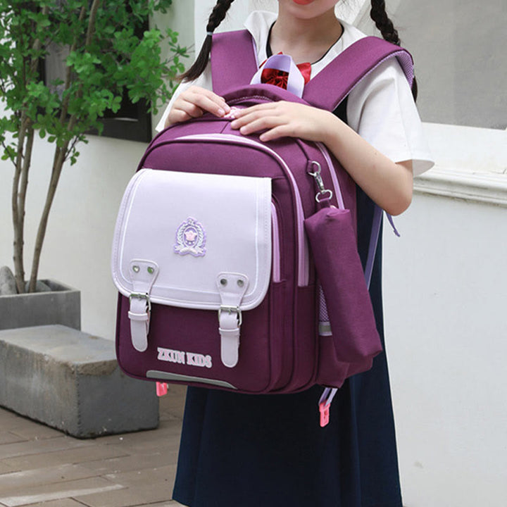 School Backpack For Kids Durable Waterproof Oxford Rolling School Bag