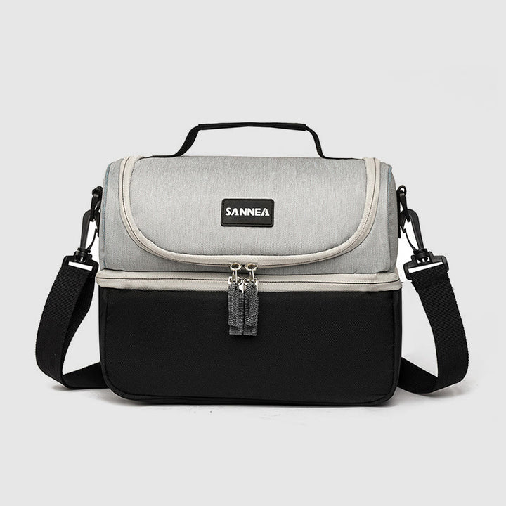 Cooler Bag For Outing Double Layer Insulation Crossbody Picnic Bag