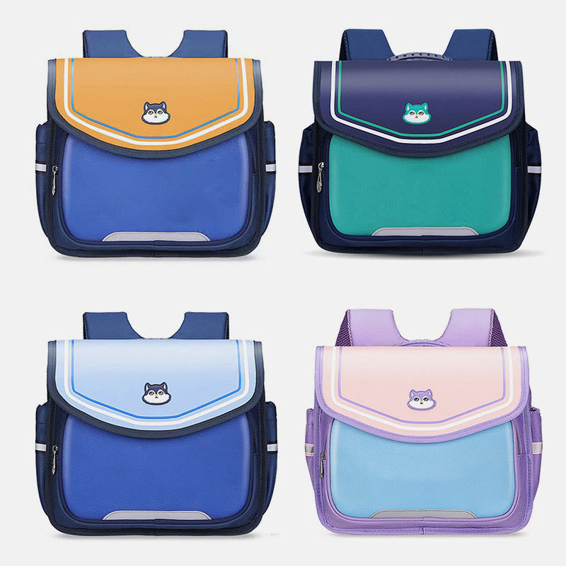 Backpack For Children Easy Carry Horizontal Clamshell Kindergarten School Bag