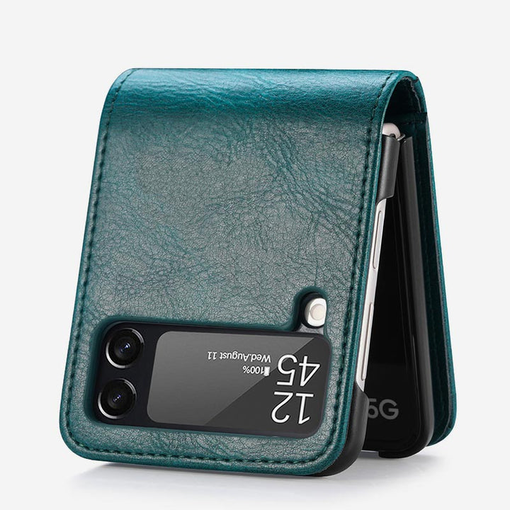 Samsung Galaxy Z Flip& Z Flip 3/4/5/6 Phone Case Leather Phone Bag with Multi-Slot