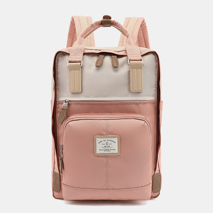 Backpack For Teenage Students Simple Lightweight Multi Pockets Computer Daypack