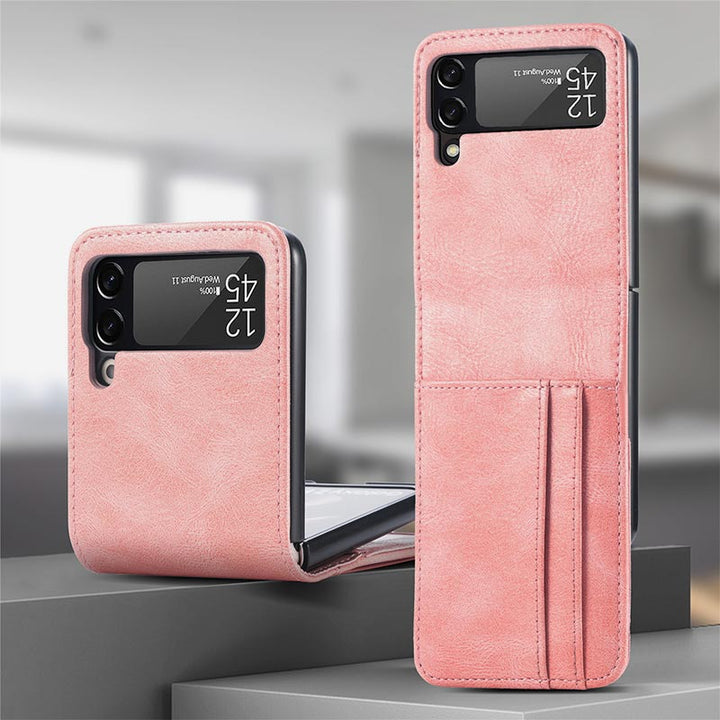 Samsung Galaxy Z Flip& Z Flip 3/4/5/6 Phone Case Leather Phone Bag with Multi-Slot