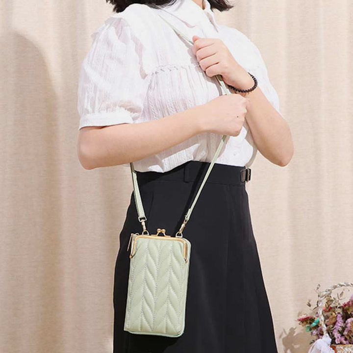 Leather Phone Bag For Women Large Capacity Crossbody Coin Wallet
