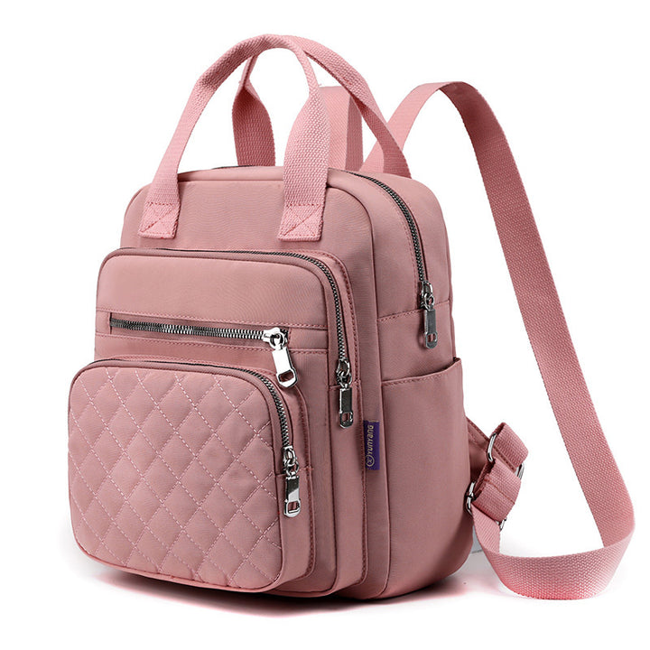 Quilted Backpack Stylish Shoulder Bag for Women Traval Casual Purses