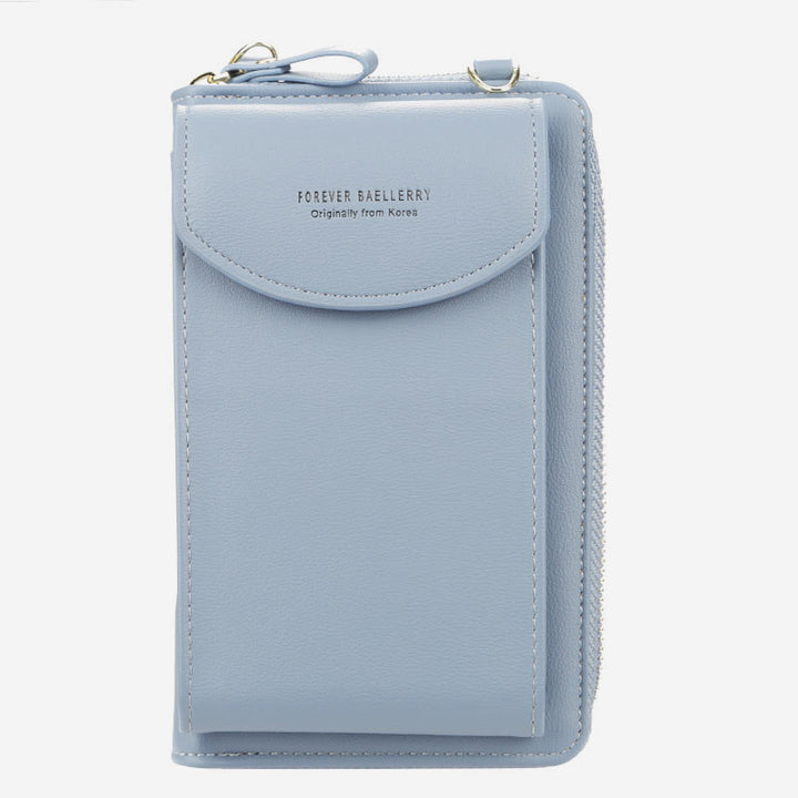 Large Capacity Elegant Long Crossbody Wallet With Phone Position