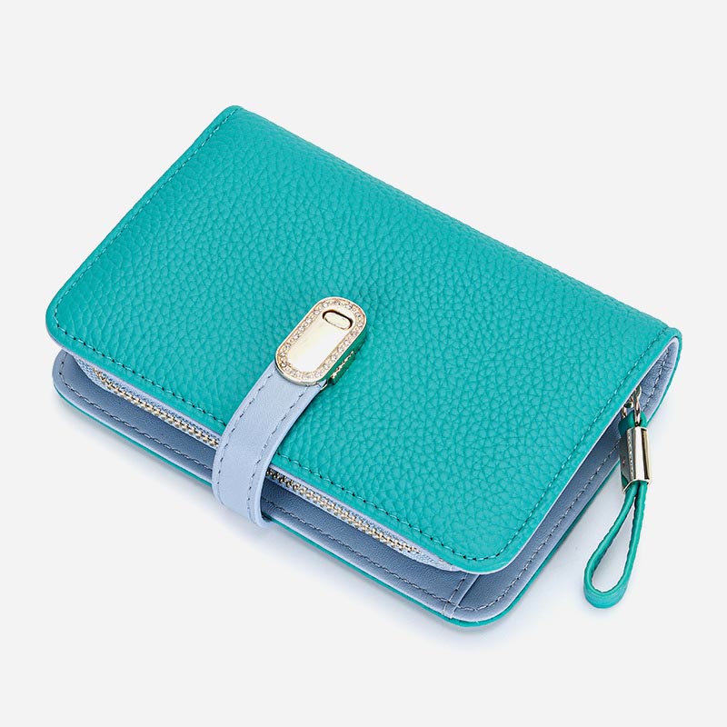 Wallet for Women Minimalist Multi-Slot Credit Card Holder Shopping Purse