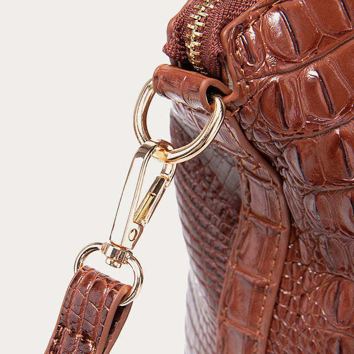 Tote For Women Daily Use Retro Crocodile Crossbody Bag - image 6