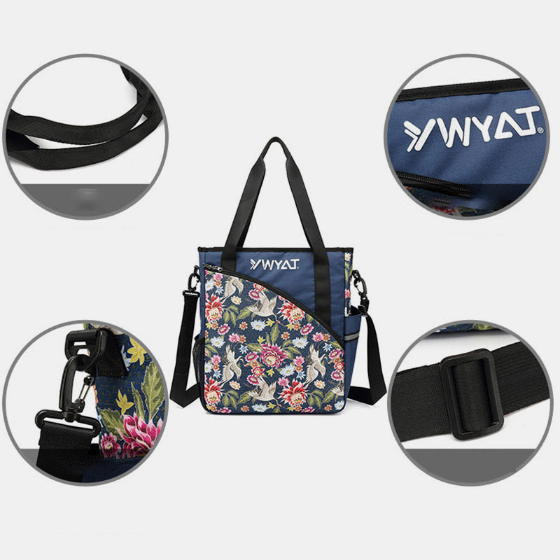 Tennis Shoulder Tote for Women Men Badminton Sling Bag Laptop Handbag