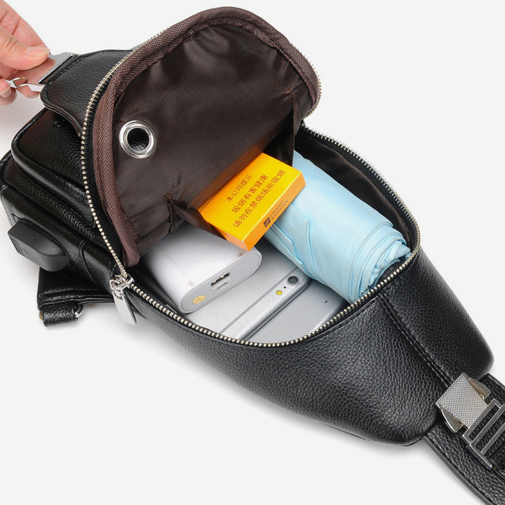 Anti-theft USB Charging Large Capacity Sling Bag