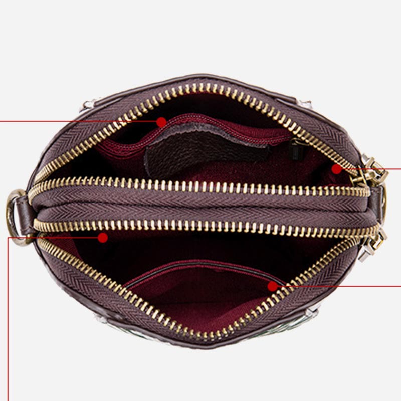 Phone Bag For Women Vintage Custom Mini Cowhide Crossbody Bag - image 1