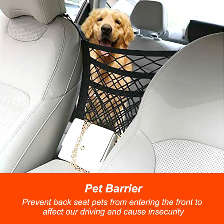 Car Organizer Mesh Pocket For Seat Back Pet Kids