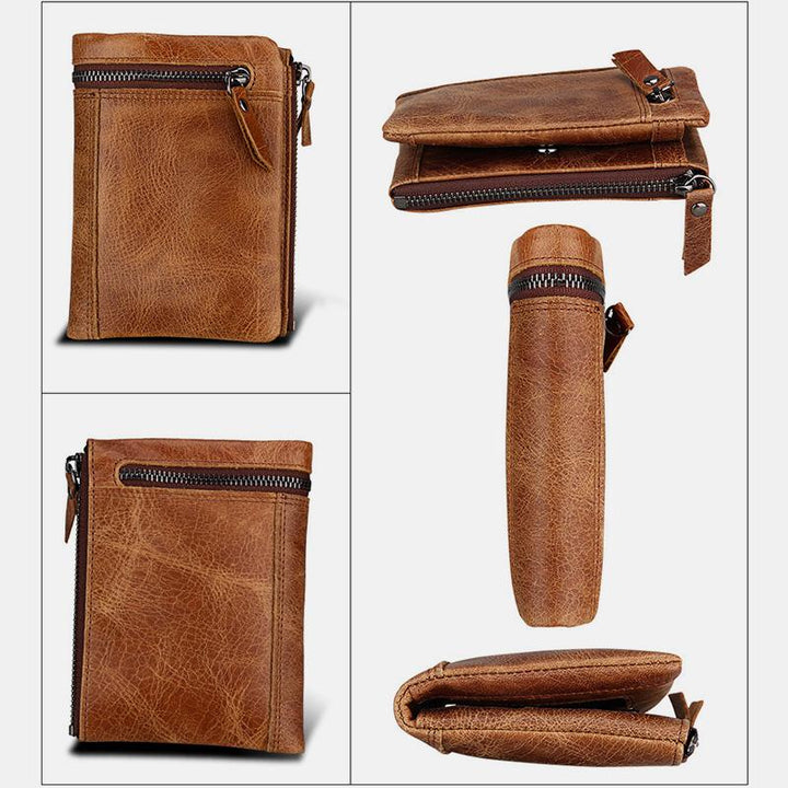 RFID Crazy Horse Leather Wallet