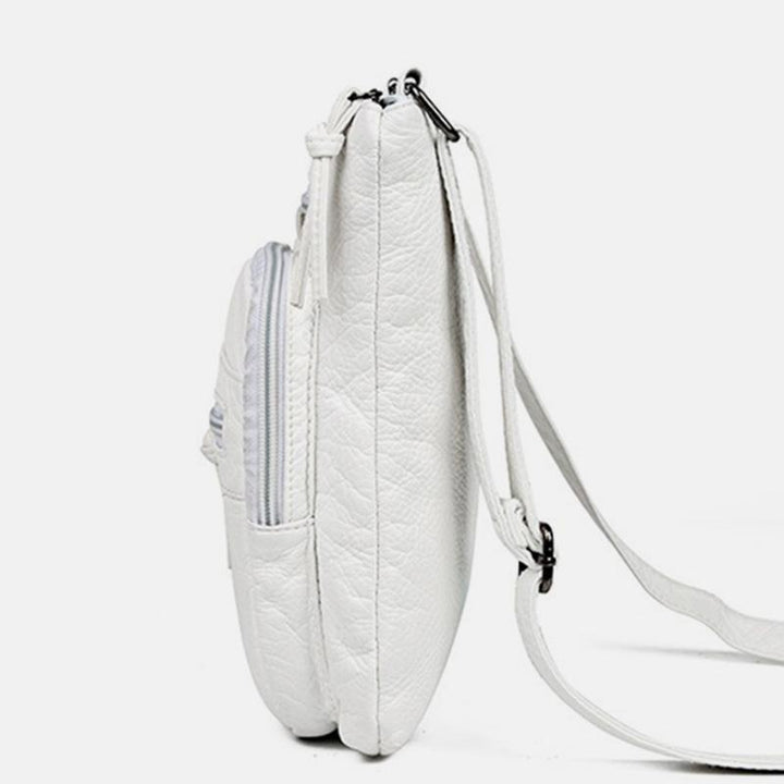High Capacity Soft Leather Crossbody Bag Shoulder Bag
