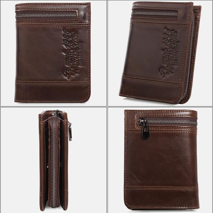 Large Capacity Bifold Retro Wallet