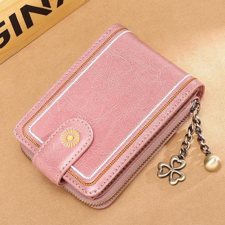 Genuine Leather RFID Multi-Slots Wallet Purse