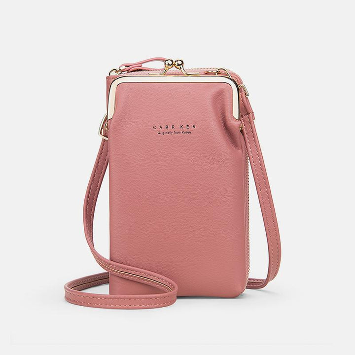 Multifunctional Large Capacity Kiss-Lock Phone Bag