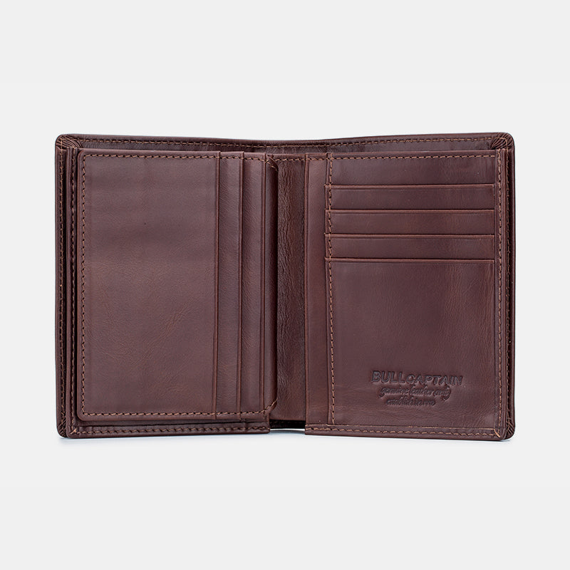 Anti-Theft RFID Protected Multi-Slot Real Leather Wallet