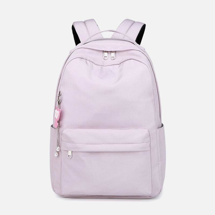 Backpack for Women Campus Solid Color Students Large Capacity Handbag