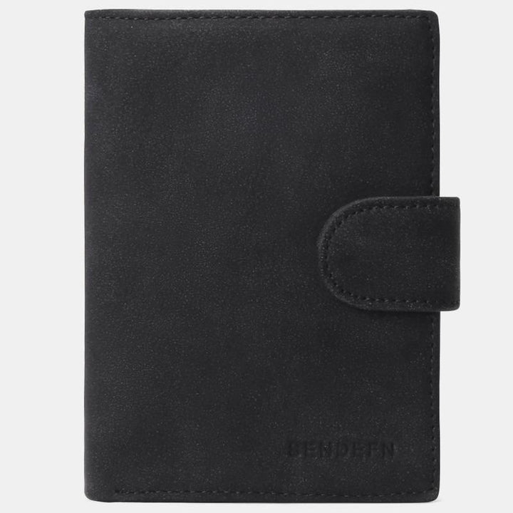 Genuine Leather RFID Blocking Small Wallet Card Case Purse - DimGray - image 18