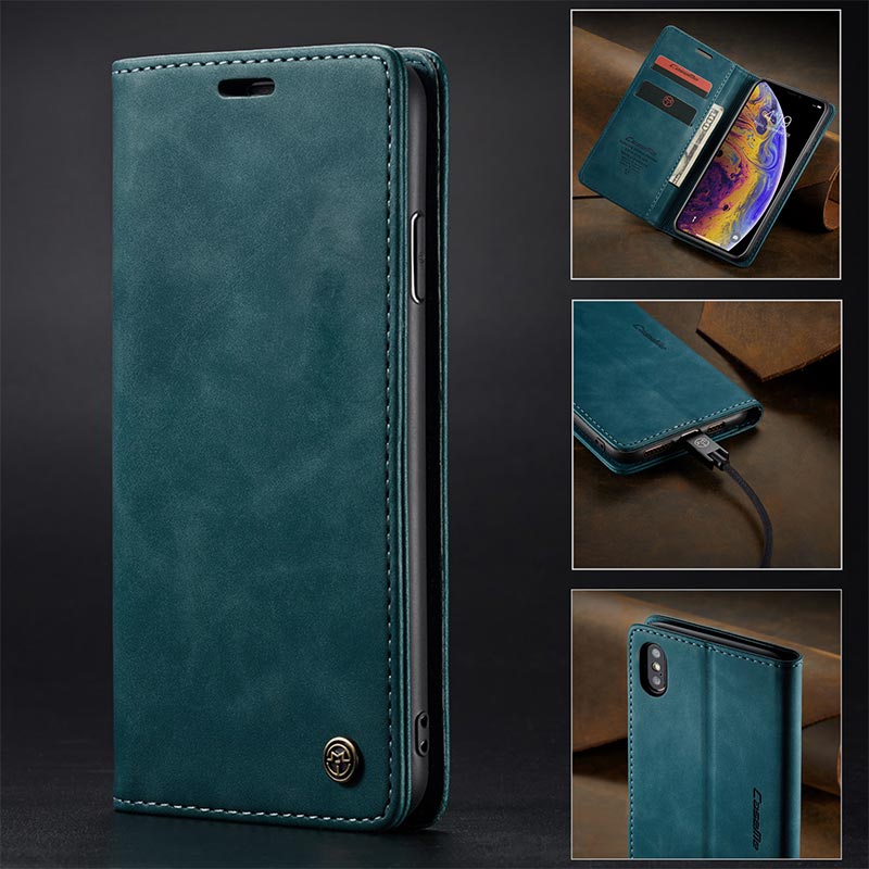 Leather Phone Case Phone Bag for iPhone Samsung with Card Holder Banknote Pocket