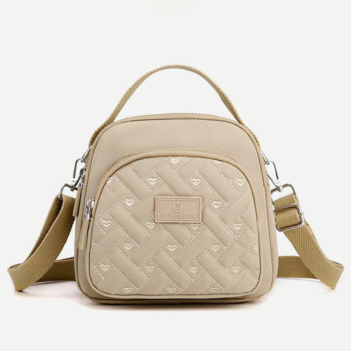 Functional Women Purse Lightweight Nylon Roomy Crossbody Shoulder Bag Mini Backpack