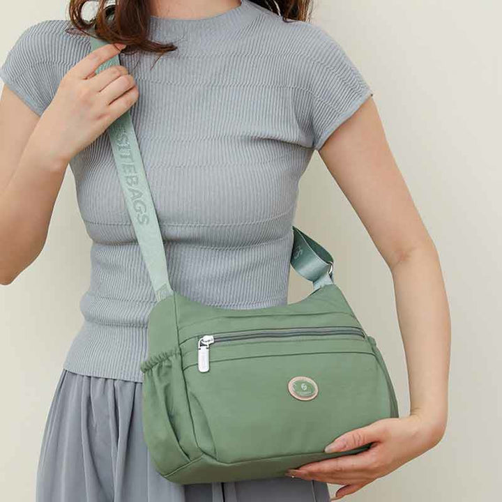 Multiple Color Crossbody Purse Women Large Nylon Commutor Bag