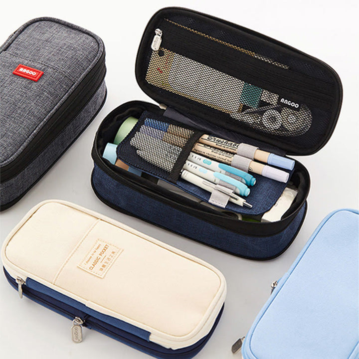 Pencil Case For Study Color Matching Large Capacity Pencil Bag