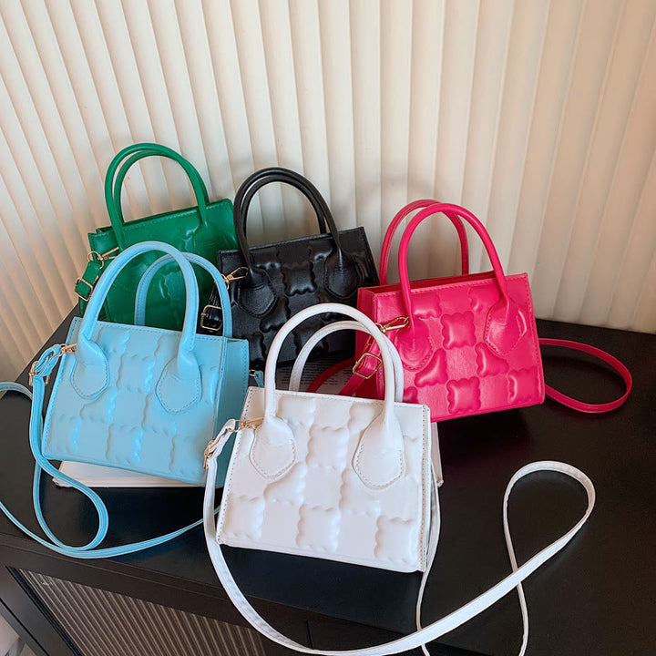 Crossbody Bag For Women Cookie Pattern Solid Color Daily Bag