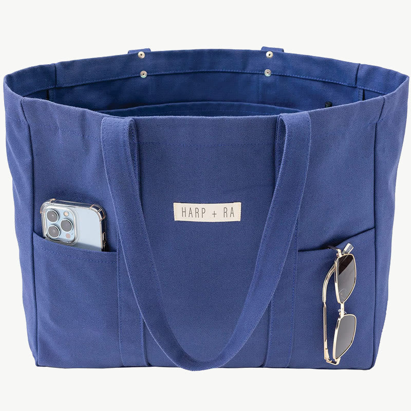 Foldable Large Canvas Handbag Minimalist Practical Shoulder Bag For Women