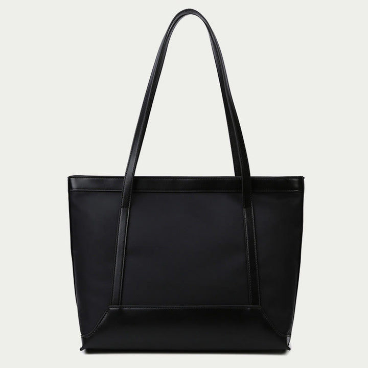 Large Capacity Tote Bag Durable PU Leather Shoulder Handbag
