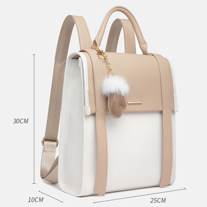 Lady Backpack Texture Vegan Leather Women Stylish Travel Daypack - image 13