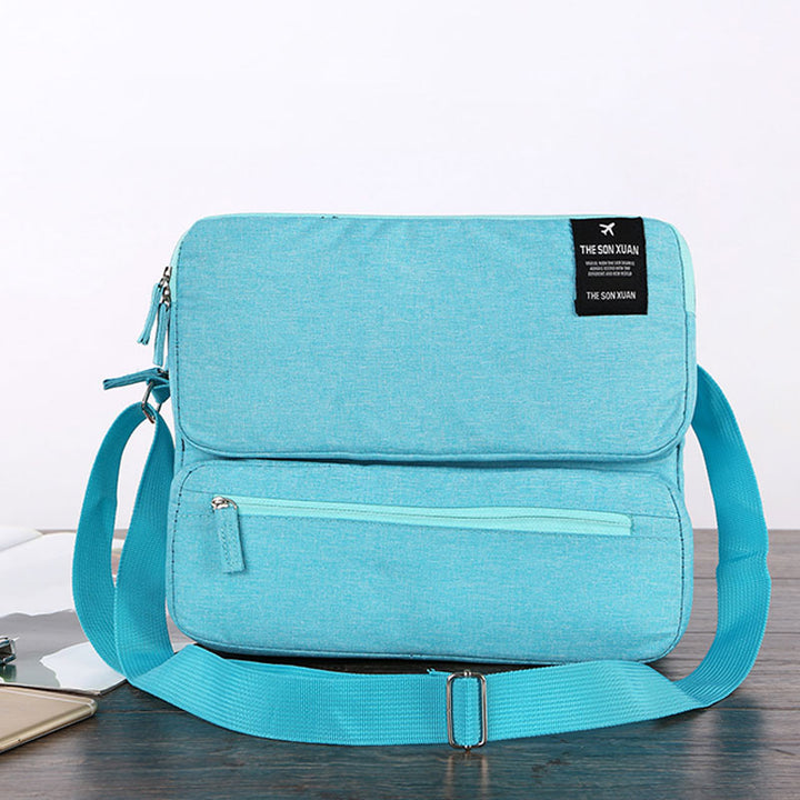 Multi-Compartment Multifunctional Messenger Bag Laptop Crossbody Bag