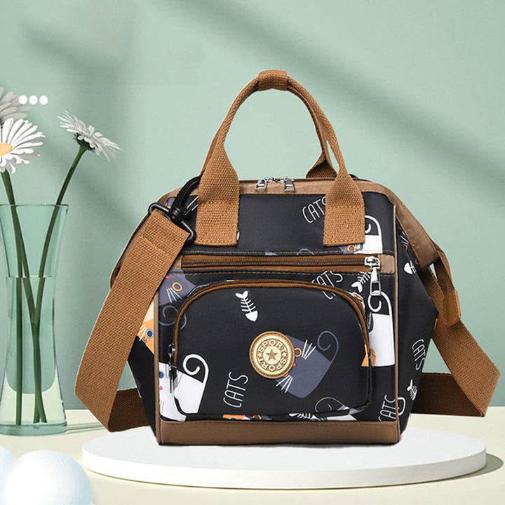 Functional Waterproof Crossbody Bag Convertible Mini Backpack Mommy Bag