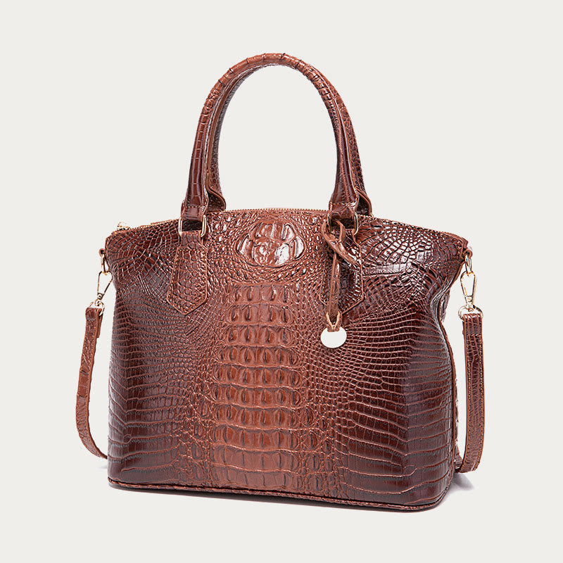 Tote For Women Daily Use Retro Crocodile Crossbody Bag - image 3
