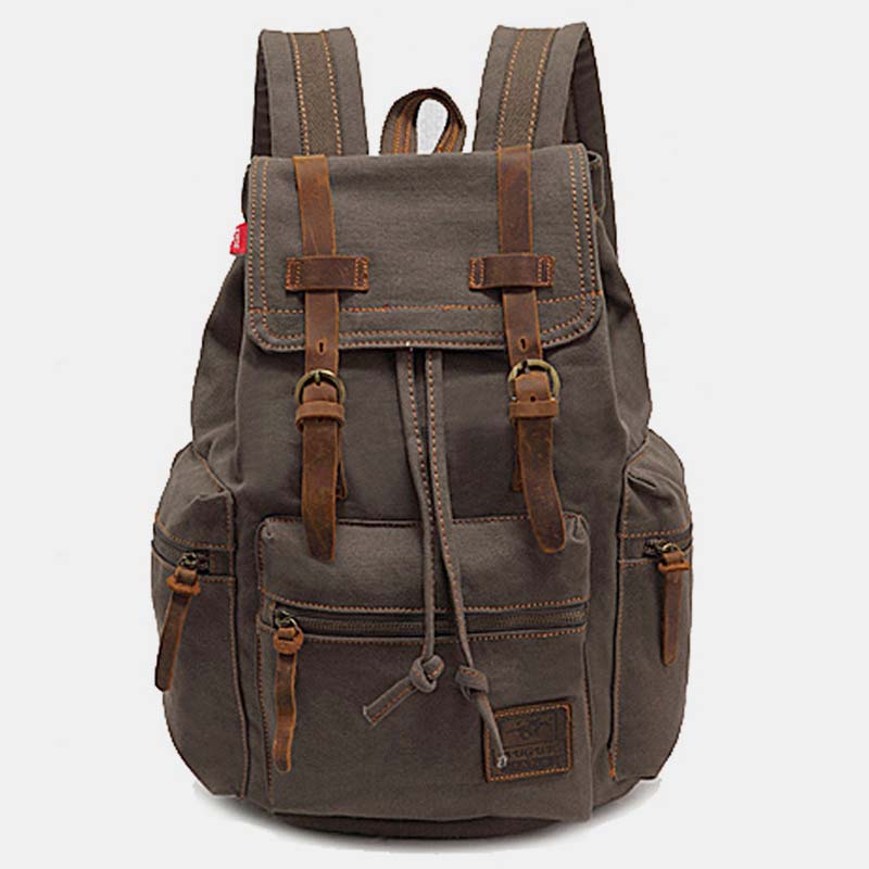 High Capacity Canvas Vintage Backpack