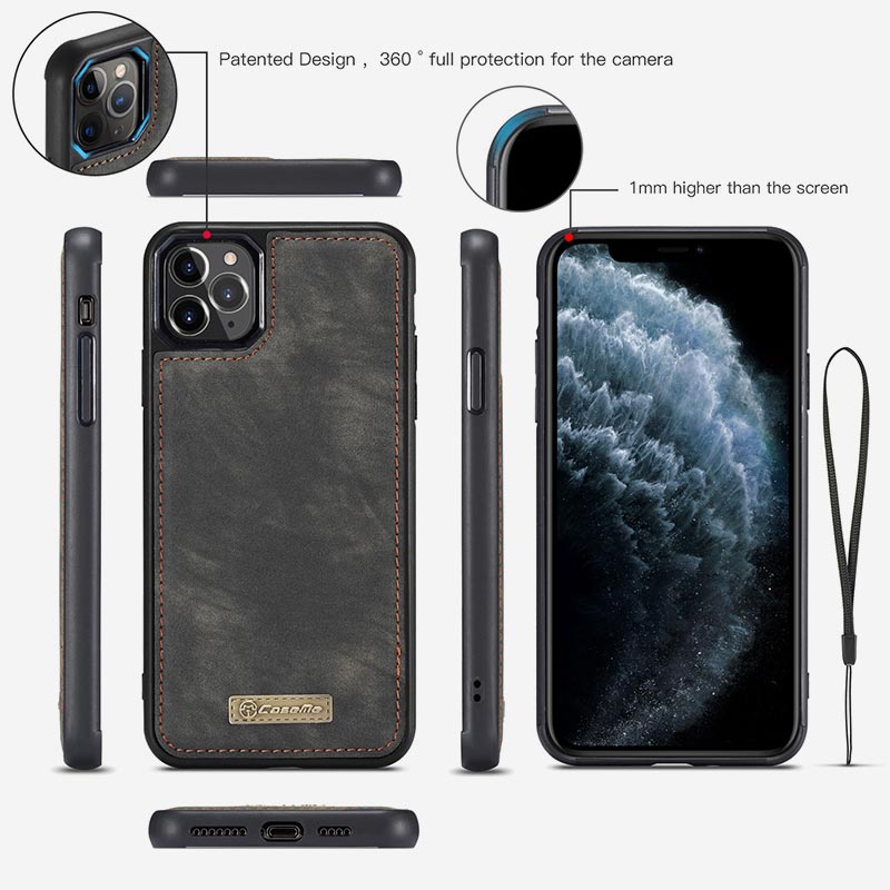 Retro Leather Wallet Phone Bag for iPhone & Samsung &Huawei with Multi-Slot