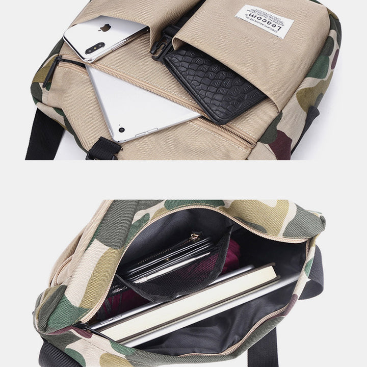 Water Resistant Tactical Shoulder Bag for Men Lightweight Nylon Crossbody Bag