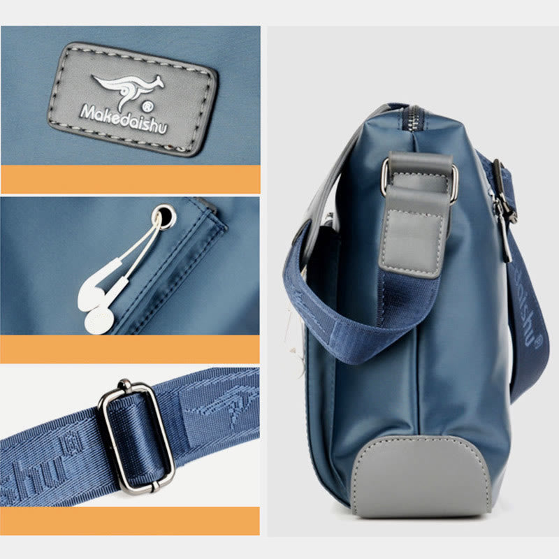 Messenger Bag For Men Business Oxford Cloth Horizontal Daypack