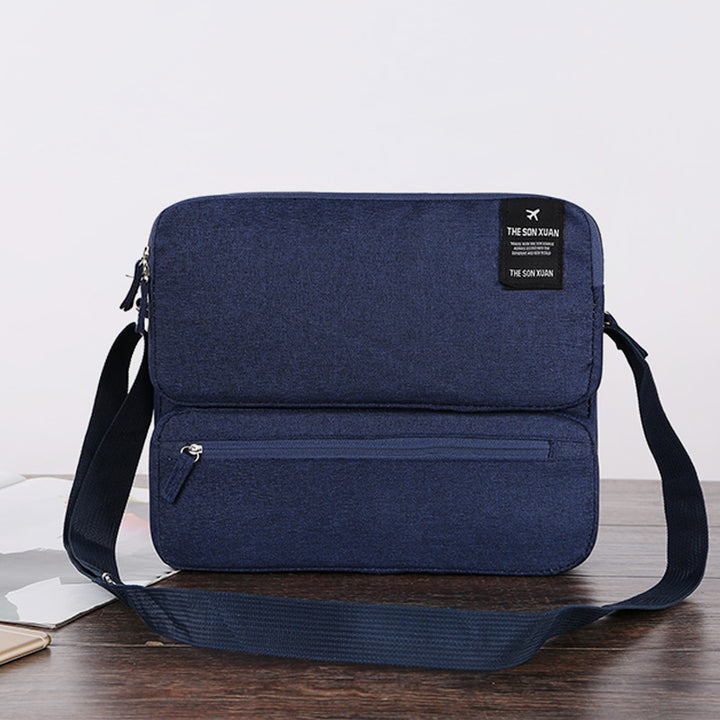 Multi-Compartment Multifunctional Messenger Bag Laptop Crossbody Bag